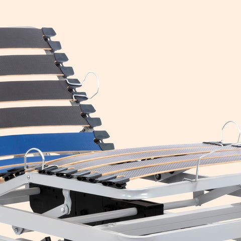 Cama articulada hospitalaria de carro elevador con colchón viscoelástico Professional V3 - 90x190 cm