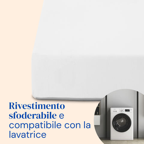 Pack Cama Articulada regulable en altura con Colchón Viscoelástico Tencel (105x190 cm, barandillas)