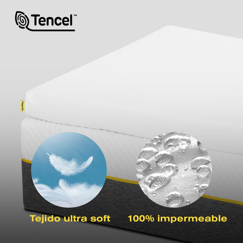 Topper memory foam impermeabile | Tessuto Tencel