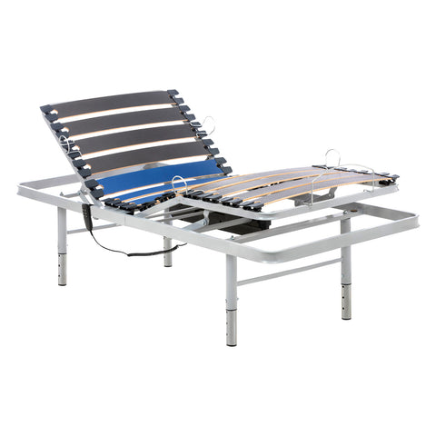 Letto ortopedico elettrico compatto con piedi regolabili - 90x190 cm