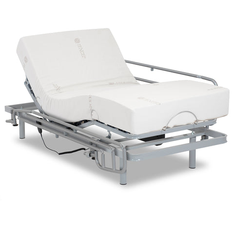 Elektrisch orthopedisch bed met zij en matras in Visco Tencel