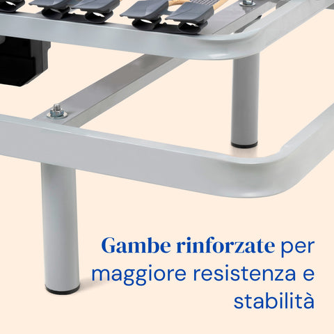 Letto ortopedico elettrico compatto e sponde letto