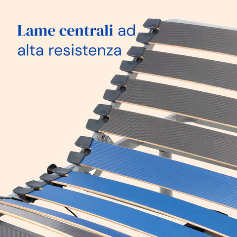 Letto ortopedico elettrico compatto e sponde letto