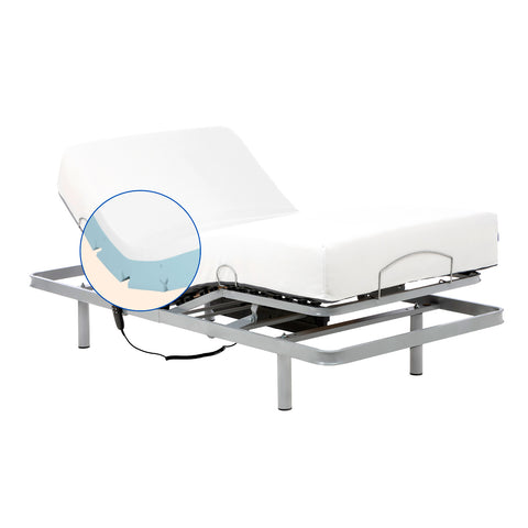 Elektrisch orthopedisch bed met visco tencel -matras