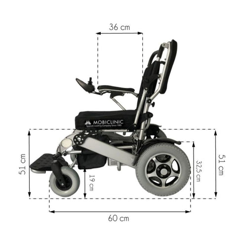 Sedia a rotelle elettrica pieghevole Troya