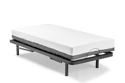 Elektrisch bed met draadloze bediening en visco -elastische matras